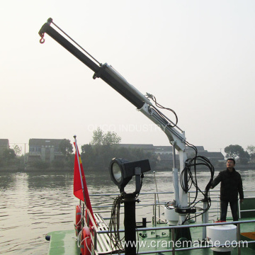 High quality 0.35t Small Yacht Crane Installed on the ship deck